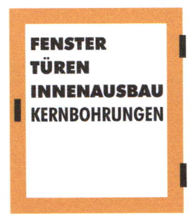 Fensterlogo Montage Hecht